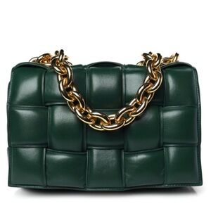AUTHENTIC Bottega Veneta Cassette Chain Handbag